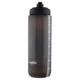 Pro Impact 28 Oz Squeeze Bottles Sports Water Bottle - Multipurpose Reusable Water Bottle for Training, Gym – Wide Mouth Squirt Bottles for Liquids – Soft Squeeze Gym Water Bottle Fast Flow - Black
