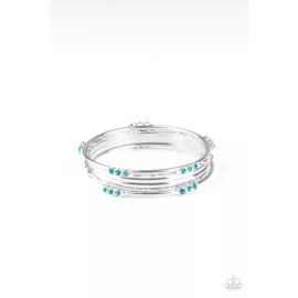 paparazzi blue bangle bracelet