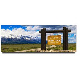 Generic Grand Teton Panoramic Fridge Magnet Wyoming Travel Souvenir National Park