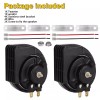 EEEKit 2PCS 12V 110DB Super Train Horn Waterproof For Trucks