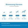 Boomerang Harness Non-Restrictive Lightweight Small to Medium Breeds Grey XS