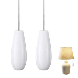 REBUCINA 2PCS Bathroom Light Pull Cord Pull Cord Handle with 150cm Light Pull Cord Extension Ideal for Ceiling Fans Chandeliers And Electric Fans Safe Light Pull Handle Enhance Your Bathroom Décor