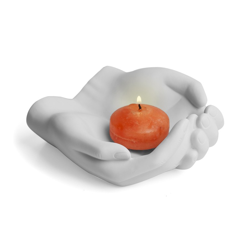 Danya B. CSK8076 Handle with Care Hands Holder, White Poly