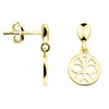 SOFIA MILANI - Women's Earrings 925 Silver - Circle Butterfly