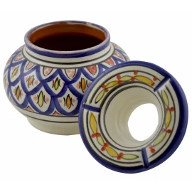 Moroccan Ceramic Ashtray Outdoor Smokeless Cuban Cigar Patio Garden Ashtrays Med