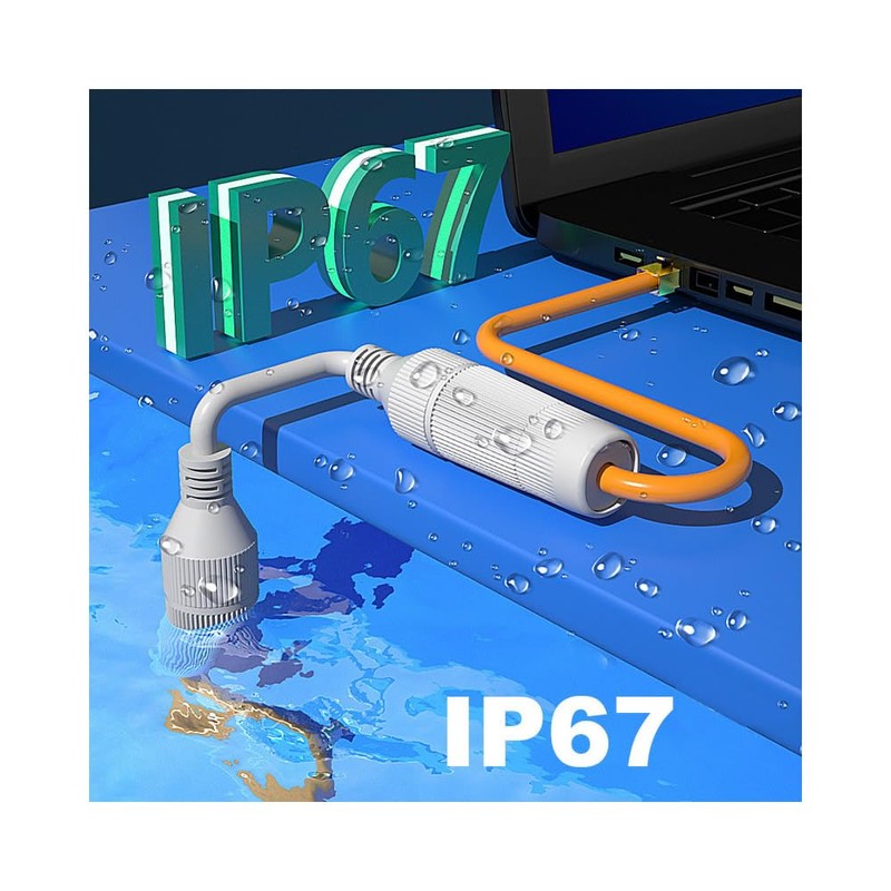 VIVOCH, 2 Pcs Waterproof Couplers IP67 Waterproof RJ45 Coupler Connectors