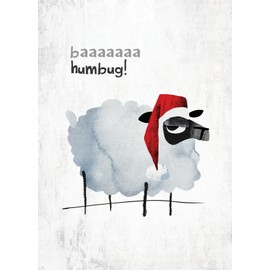 Baaaaaaa Humbug! - Funny Christmas Card By Paul Delaney