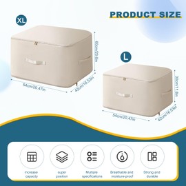 lafo Ultra Space Saving Self Compression Organizer, Bedroom Clothes Storage Bags with Zipper, Compression Packing Cubes, Expandable Packing Organizers, Heavy Duty Moving Bags