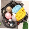 CHILDWEET Multi-pocket Beach Tote Bag for Travel Versatile Mesh Storage