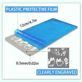 PH PandaHall 3 x Forest Animals Nail Art Stencils, Cats Lion Tiger Nail Stamping Plate Wild Creatures Art Stencils Stainless Steel Image Plates for Women Nail Design Print Manicure Salon