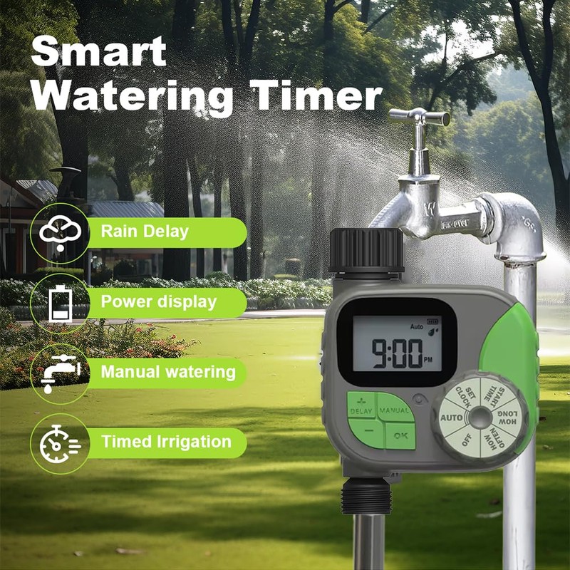 Irrigation Timer Programmable Sprinkler Timer for Garden Hose Lawn Sprinkler