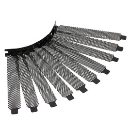 RDEXP Black Desktop Computer PCI Slot Filter Bracket Blanking Case Pack of 10