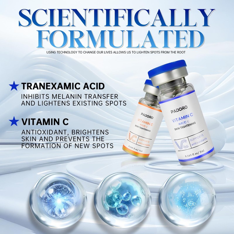 Tranexamic Acid Serum, Gold Vitamin C, Dark Spots, Pigmentation serum,
