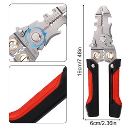 Lyreh 2 in 1 Wire Strippers, Versatile Wire Strippers with Electricity Measurement Function Wires Stripping Pliers Electrician Tools Pliers for Scraping and Pressing Wires