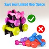 Dumbbell Rack Stand 3 Tier Weight Holder Triangular Weight Rack