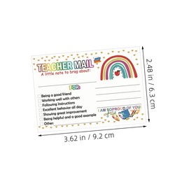 COHEALI 100pcs Incentive Card Postcards for Boys and Girls Classroom Decor Teacher Thank You Craft Cards Reward System for Preschool Kindergarten