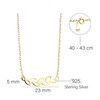 Sofia Milani - Women's Necklace 925 Silver - Gold Plated