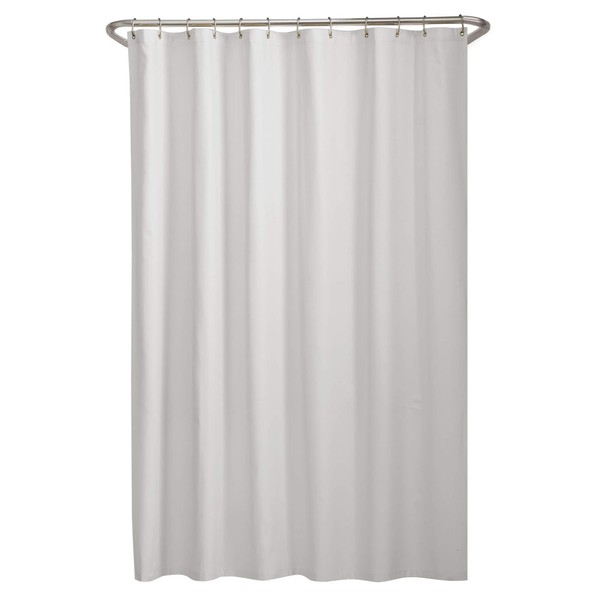 MAYTEX Microfiber Fabric Shower Curtain Liner, 70in x 72in, White