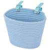 Adiwo Cotton Rope Woven Cycle Basket, Bicycle Basket, Bike Basket