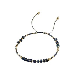 boximiya tianranzhenzhu shoulian Reisperlen Handgewebte Perlen Stein Armbänder Damen, Armbänder Weben Verstellbar, Gute Reise Geschenk Talisman Wunsch Sicherheit Wohlstand