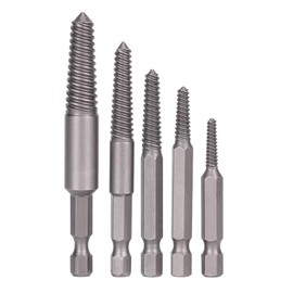 Reverse Tap Set of 5 Pcs Broken Bolt Screw Removal High Hardness Fine Thread HSS 50mm 61mm 65mm 74mm 83mm Length