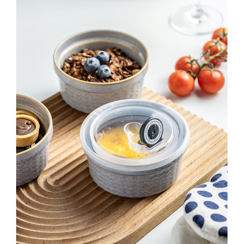 Ceramic Small Baking Dishes for Oven, 12oz Meal Prep Containers