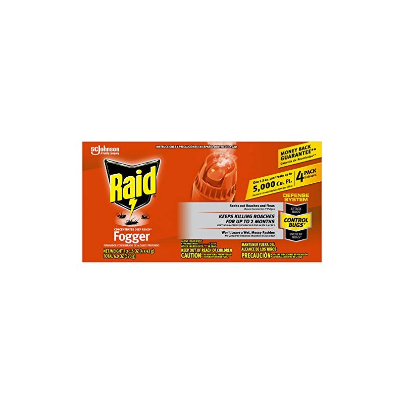 Raid Concentrated Fogger 1.5 Oz - 4 Pack