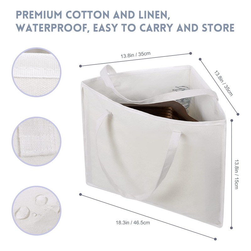 PuGez Foldable Triangle Hanger Bag with Handles, Space Saving Organisers