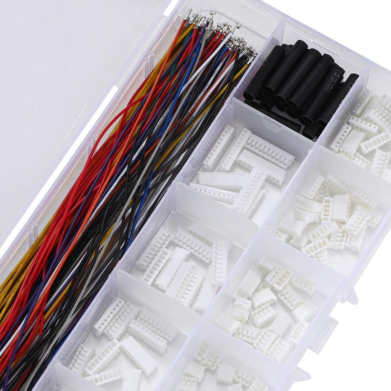 PENGLIN 260pcs ZH1.5mm JST Connector Kit 28AWG with Crimped Cable