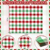 150Pcs Christmas Plaid Deli Paper, 9.8 x 8.3in Red Green