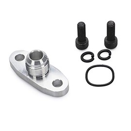 TASAN RACING Billet 10AN Oil Drain Return Flange Adapter for T3 T4 Turbo Charger