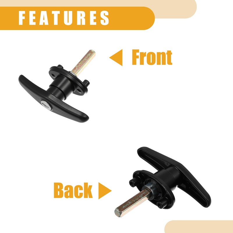 Partuto 1 Set Universal Truck Cap Lock Cap T-Handles w