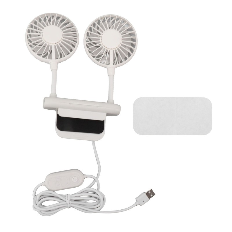 White Desktop Screen Fan with Adjusting Clip 3 Gear 360°
