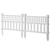 Gardenised Plastic Outdoor Decor Garden Flower Edger Fence, Border, Set