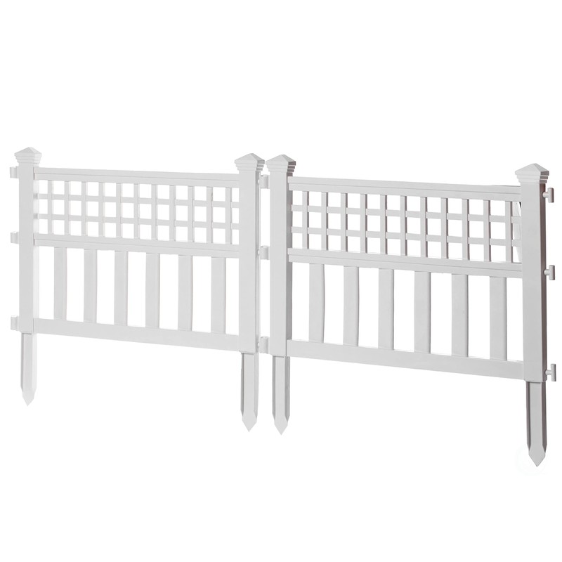 Gardenised Plastic Outdoor Decor Garden Flower Edger Fence, Border, Set