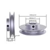 CHANCS Outer Diameter 100mm Single Groove Pulley 20mm Fixed Bore