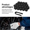 Dogary 20PCS Car Lug Nut Covers, 17 mm Hexagonal Center