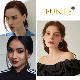 3 Pairs S925 Sterling Silver Hoops Earrings 40+60+70mm Thin Silver Hoops Earrings For Women large hoop earrings Sterling Silver Hypoallergenic Big Hoop Earrings With s925 Sterling Silver Post