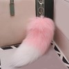 Haoyull Keychain,Large Foxes Tail Keychain Accessory Fashionable Faux Foxes Tail