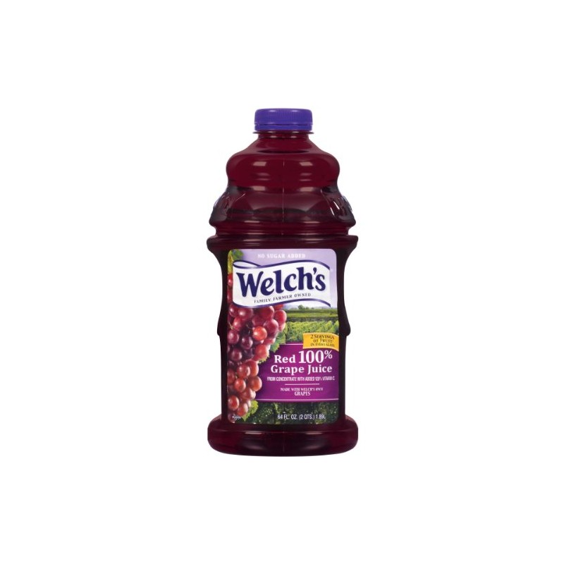 Welch's, 100% Red Grape Juice, 64 Fl Oz (2 qts)