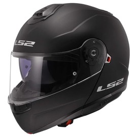 LS2 Helmets Strobe II Modular Motorcycle Helmet W/SunShield (Matte Black - Small)