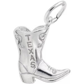 Rembrandt Sterling Silver Texas Cowboy Boot Charm by Rembrandt
