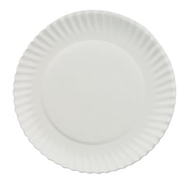 AJM Packaging Coated Gold Label Paper Plate, 7 inch - 1000 per case.