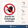 Pubblimania Zutritt für Unbefugte verboten Sign 30 x 20 cm