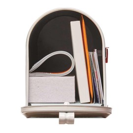 Gibraltar Mailboxes Elite Medium Capacity Galvanized Steel White, Post-Mount Mailbox, E1100W00