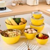 Moxinox Yellow Mixing Bowls with Airtight Lids, Stainless Steel Nesting