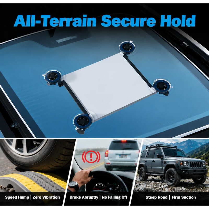 Starlink Mini Mount,4 Strong Suction Cup,for Car, Windows, Sunroofs,RVs