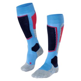 FALKE Women's SK2 Wool Ski Socks Medium Padding Anti-Bubble Ski Socks Very Warm Skiing Breathable Quick-Drying Climate Regulating Odour-Inhibiting Wool Functional Material 1 Pair