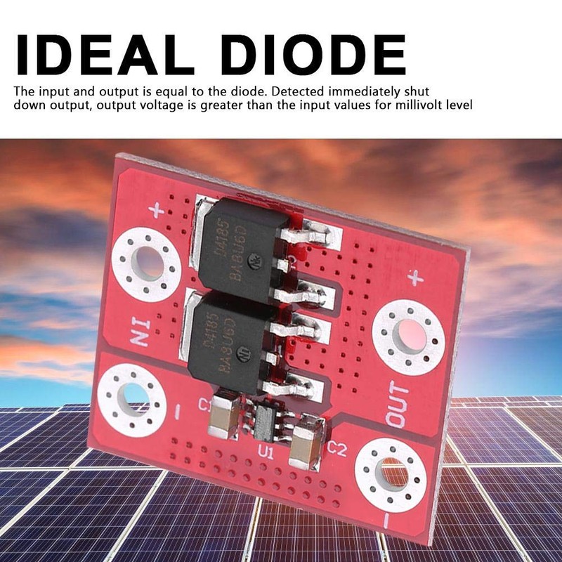 Ideal Diode,15A 3-28V Solar Panel Battery Charging Anti Reverse Input