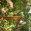 Shallow Bird Feeder/Plant Stand Tray on Three Leg Design (Aged